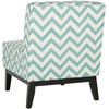 SAFAVIEH Mercer Collection Armond Accent Chair(Blue/White)