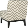 SAFAVIEH Mercer Collection Armond Accent Chair(Grey / White)