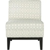 SAFAVIEH Mercer Collection Armond Accent Chair(Silver / Cream)