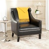 SAFAVIEH Mercer Collection Mckinley Club Chair, Antique Black