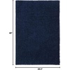 SAFAVIEH Primo Shag Collection Area Rug – 9′ x 12′, Light Grey, Solid Design, Non-Shedding & Easy Care, 1.2-inch Thick Ideal for High Traffic Areas in Living Room, Bedroom (PRM300G)(Navy)