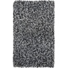 SAFAVIEH Rio Shag Collection 8′ x 10′ Black/Ivory SG960H Handmade 1-inch Thick Area Rug(Black/Ivory)