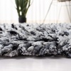 SAFAVIEH Rio Shag Collection 8′ x 10′ Black/Ivory SG960H Handmade 1-inch Thick Area Rug(Black/Ivory)