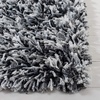 SAFAVIEH Rio Shag Collection 8′ x 10′ Black/Ivory SG960H Handmade 1-inch Thick Area Rug(Black/Ivory)