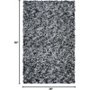 SAFAVIEH Rio Shag Collection 8′ x 10′ Black/Ivory SG960H Handmade 1-inch Thick Area Rug(Black/Ivory)