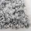 SAFAVIEH Rio Shag Collection 8′ x 10′ Black/Ivory SG960H Handmade 1-inch Thick Area Rug(Grey/Ivory)