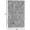 SAFAVIEH Rio Shag Collection 8′ x 10′ Black/Ivory SG960H Handmade 1-inch Thick Area Rug(Grey/Ivory)