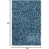 SAFAVIEH Rio Shag Collection 8′ x 10′ Black/Ivory SG960H Handmade 1-inch Thick Area Rug(Navy/Ivory)
