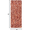 SAFAVIEH Rio Shag Collection 8′ x 10′ Black/Ivory SG960H Handmade 1-inch Thick Area Rug(Rust/Ivory)