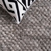SAFAVIEH Saint Tropez Shag Collection 9′ x 12′ Snow White STS641W Handmade Solid 1-inch Thick Area Rug(Silver)