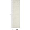 SAFAVIEH Saint Tropez Shag Collection 9′ x 12′ Snow White STS641W Handmade Solid 1-inch Thick Area Rug(Snow White)