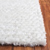 SAFAVIEH Saint Tropez Shag Collection 9′ x 12′ Snow White STS641W Handmade Solid 1-inch Thick Area Rug(Snow White)