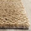 SAFAVIEH Saint Tropez Shag Collection 9′ x 12′ Snow White STS641W Handmade Solid 1-inch Thick Area Rug(Taupe)