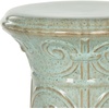 Safavieh Castle Gardens Collection Imperial Garden White Ceramic Garden Stool(Blue)