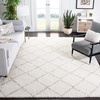 SAFAVIEH Area Rug 9×12 – Arizona Shag Collection – Large – Ivory & Beige, Trellis Design, Non-Shedding & Easy to Clean, Ideal for Living Room, Bedroom, Dining Space (ASG742A)