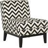 SAFAVIEH Mercer Collection Armond Accent Chair(Black / White)