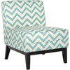 SAFAVIEH Mercer Collection Armond Accent Chair(Blue/White)