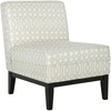SAFAVIEH Mercer Collection Armond Accent Chair(Silver / Cream)