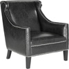 SAFAVIEH Mercer Collection Mckinley Club Chair, Antique Black