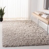 SAFAVIEH Rio Shag Collection 8′ x 10′ Black/Ivory SG960H Handmade 1-inch Thick Area Rug(Beige/Ivory)