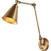 Safavieh Lighting Collection Kensley Black/Oil-Rubbed Bronze Wall Sconce (LED Bulb Included) SCN4067A(Brass)