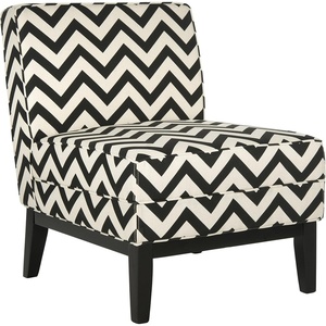 SAFAVIEH Mercer Collection Armond Accent Chair(Black / White)