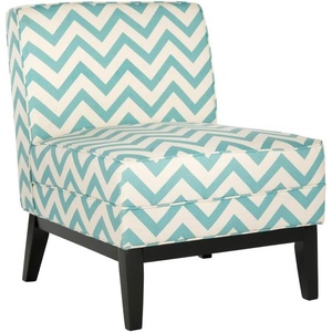 SAFAVIEH Mercer Collection Armond Accent Chair(Blue/White)