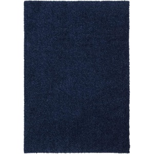 SAFAVIEH Primo Shag Collection Area Rug – 9′ x 12′, Light Grey, Solid Design, Non-Shedding & Easy Care, 1.2-inch Thick Ideal for High Traffic Areas in Living Room, Bedroom (PRM300G)(Navy)