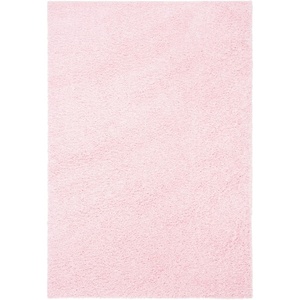 SAFAVIEH Primo Shag Collection Area Rug – 9′ x 12′, Light Grey, Solid Design, Non-Shedding & Easy Care, 1.2-inch Thick Ideal for High Traffic Areas in Living Room, Bedroom (PRM300G)(Light Pink)