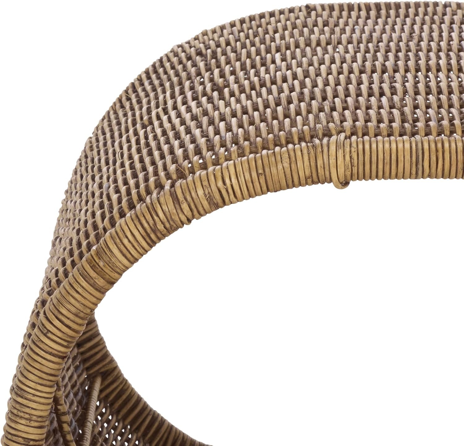 image:imageSAFAVIEH Home Collection Tamo Light Natural Rattan Coffee Table Sculptural Coastal Boho Design Fully Assembled COF6515AHoney Brown Wash