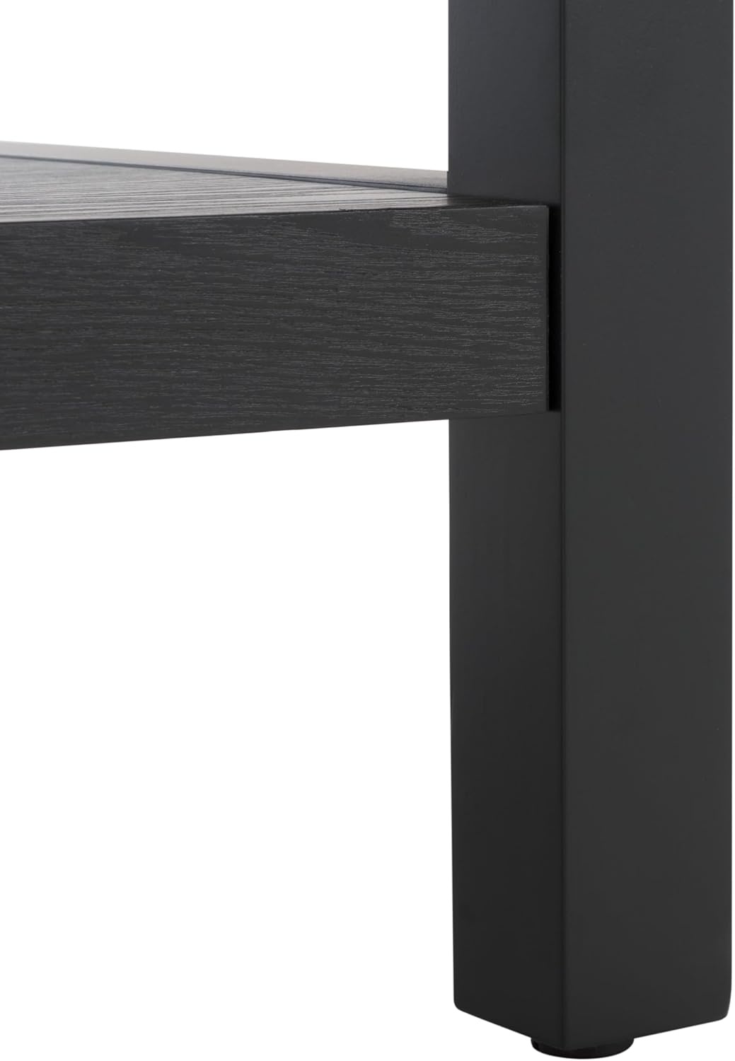 image:imageSAFAVIEH Home Collection Omara Walnut Brown 1Shelf Coffee TableBlack