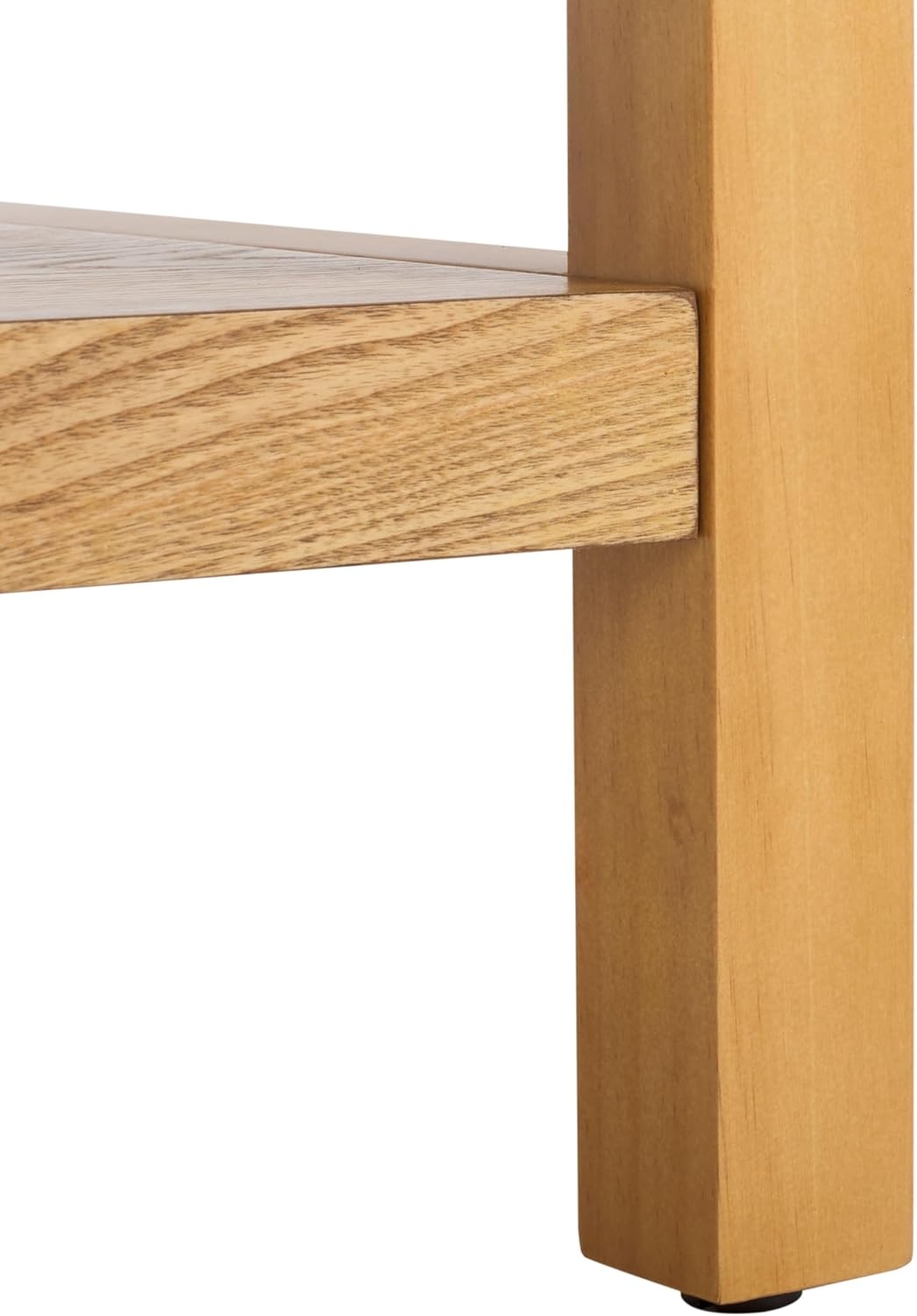 image:imageSAFAVIEH Home Collection Omara Walnut Brown 1Shelf Coffee TableNatural