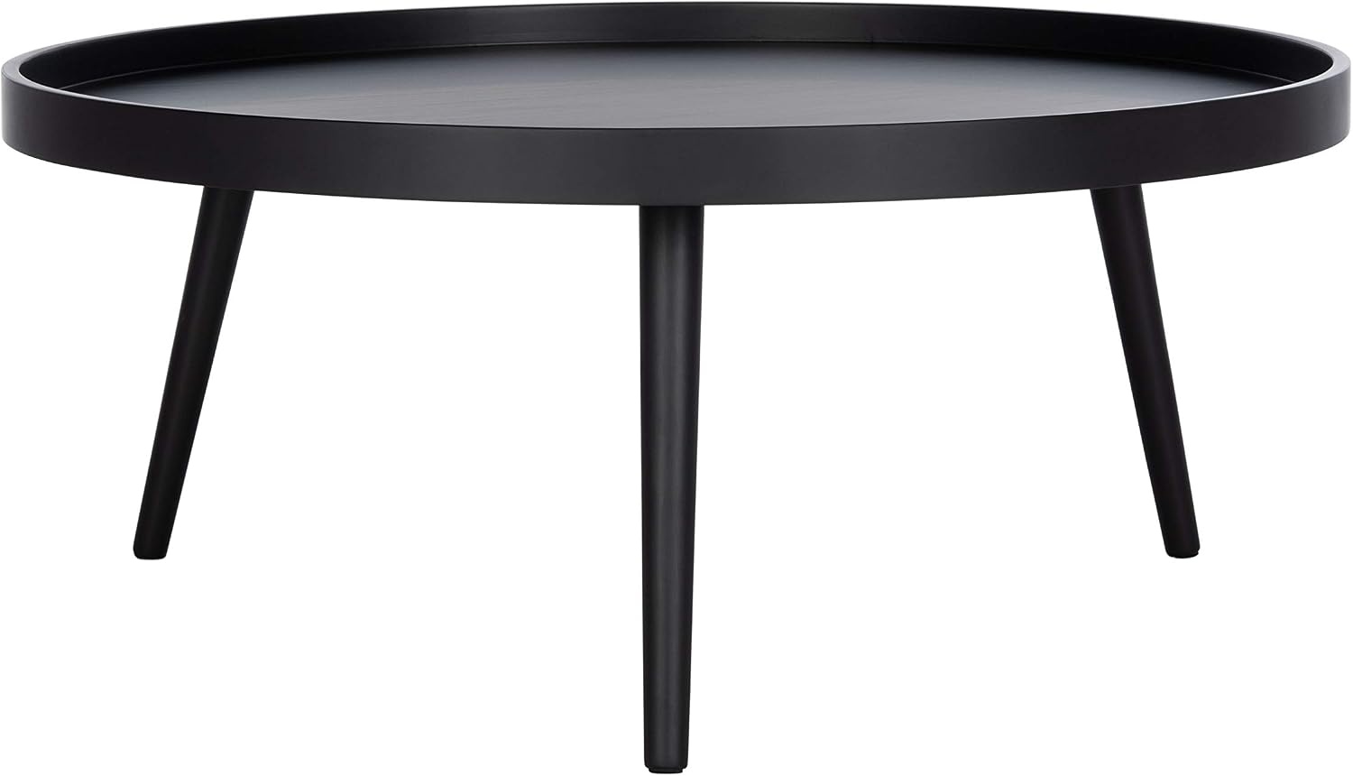 image:imageSafavieh Home Fritz Black Round Tray Top Coffee TableBlack