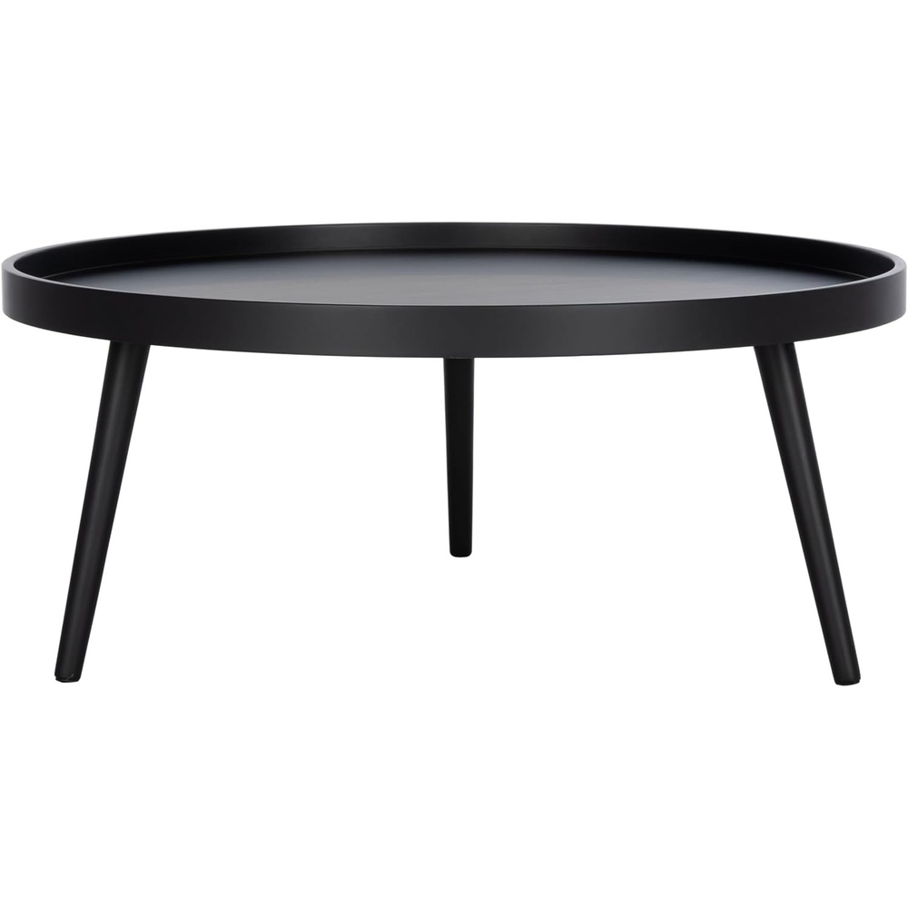 image:imageSafavieh Home Fritz Black Round Tray Top Coffee TableBlack