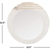 SAFAVIEH Home Kenley 23-inch Marble Round Decorative Accent Mirror
