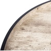 Safavieh Home Fritz Black Round Tray Top Coffee Table(Light Grey / Black)