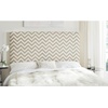 Safavieh Ziggy Navy/Off-White Upholstered Chevron Headboard (Full)
