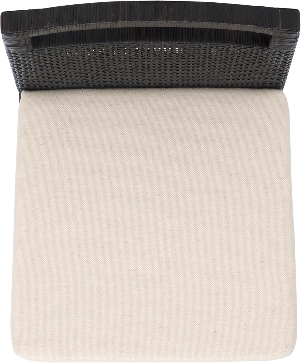 image:imageSAFAVIEH Furniture Darin Counter Stool Brown amp White Solid Wood Coastal Upholstered Design Ideal for Kitchen Bar Area Dining Room Fully Assembled BST4001DBrownWhite Cushion