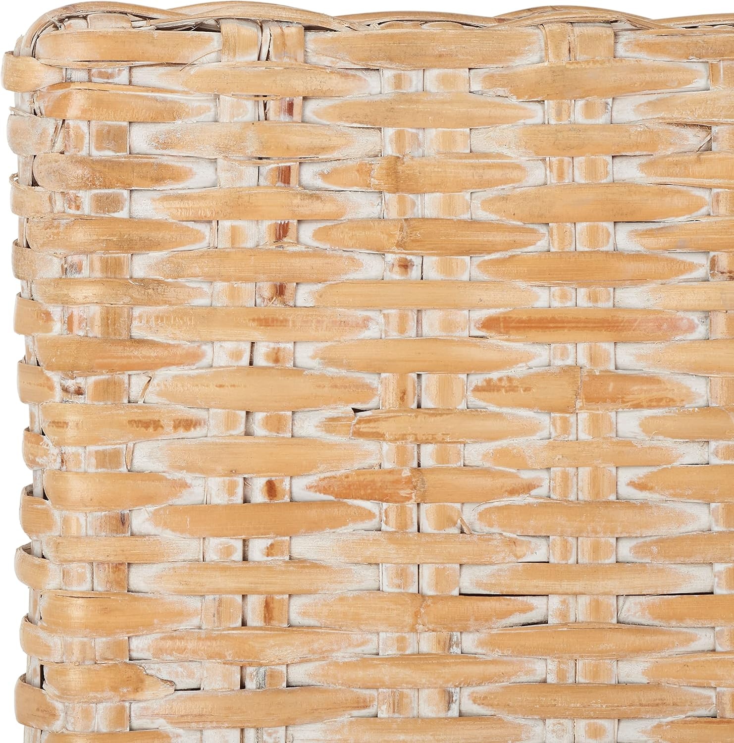 image:imageSAFAVIEH Furniture Tobie Rattan Bar Stool 177 Seat Height Grey WhiteWash Mango Wood Coastal RattanSeat Design Ideal for Kitchen Bar Area Dining Room Fully Assembled BST6500BNatural White Wash