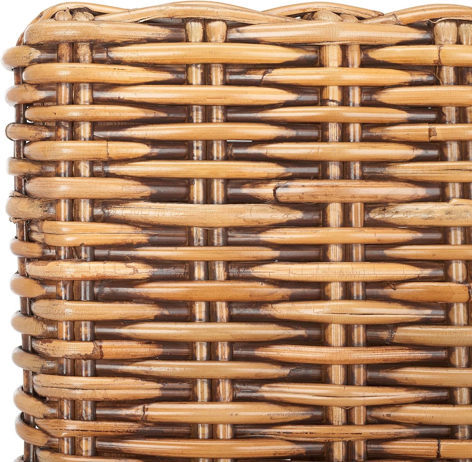 image:imageSAFAVIEH Furniture Tobie Rattan Counter Stool 2362 Seat Height WhiteWashed Mango Wood Coastal RattanSeat Design Ideal for Kitchen Bar Area Dining Room Fully Assembled BST6501CHoney Brown Wash