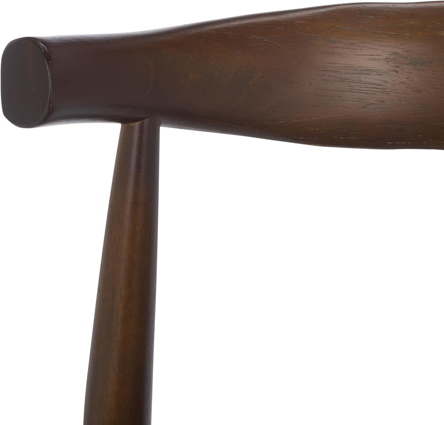 image:imageSAFAVIEH Home Collection Elbow Espresso Solid Wood Counter Stool 24Inch Seat Height Low Back Modern Kitchen Seating Olive Upholstered Seat BST3302A
