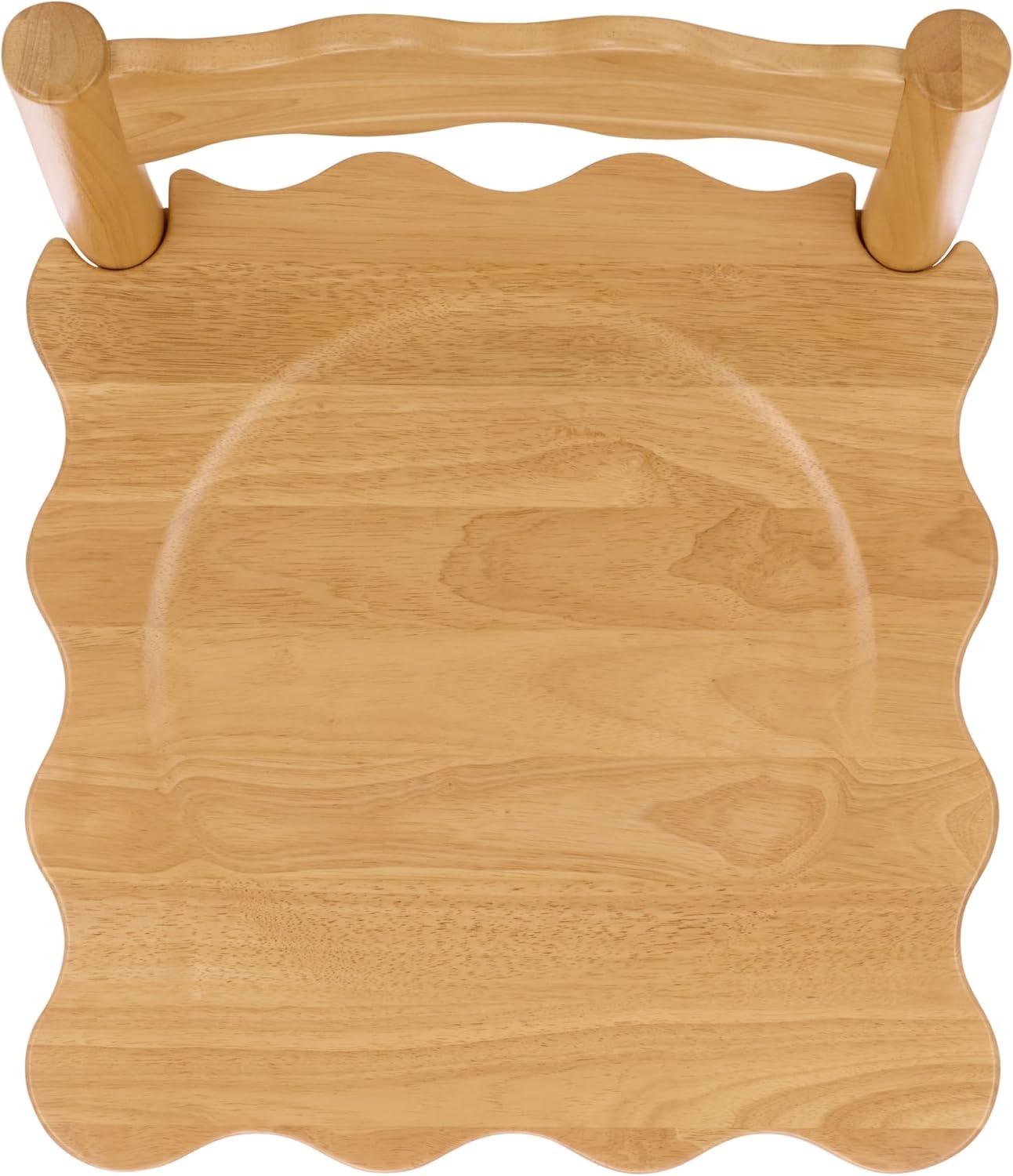 image:imageSAFAVIEH Home Collection Nolly Natural Solid Wood Counter Chair ScallopBack Farmhouse Kitchen Seating BST9212A