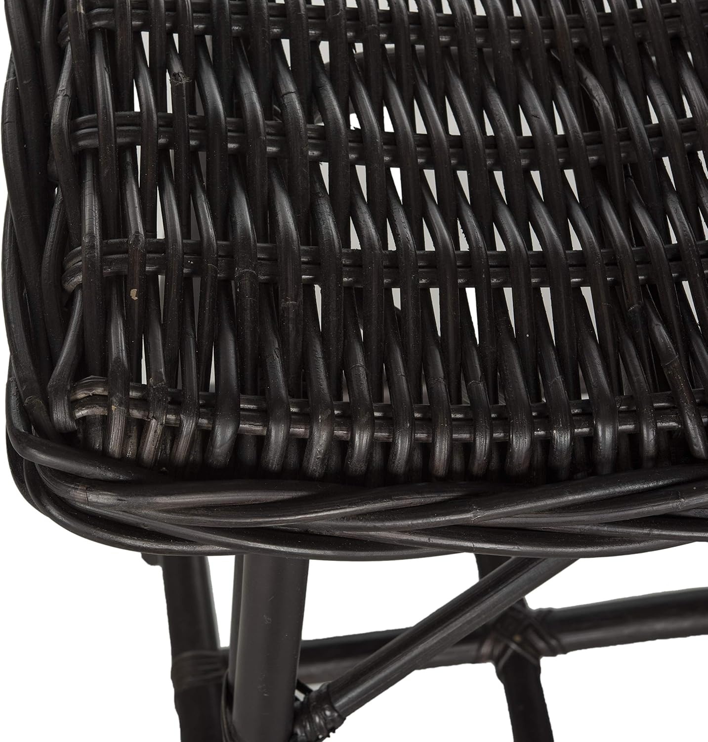 image:imageSAFAVIEH Home Collection Amara Brown Wicker Barstool