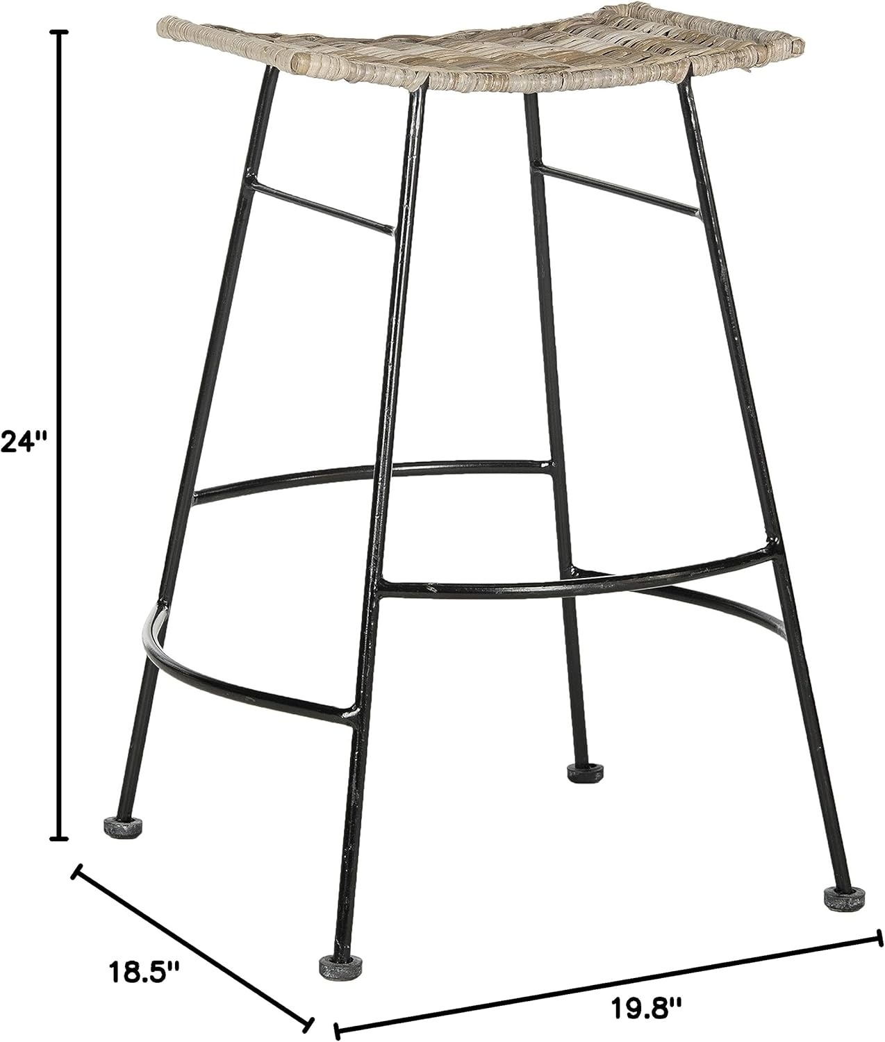 image:imageSAFAVIEH Home Collection Atara Counter Stool Grey