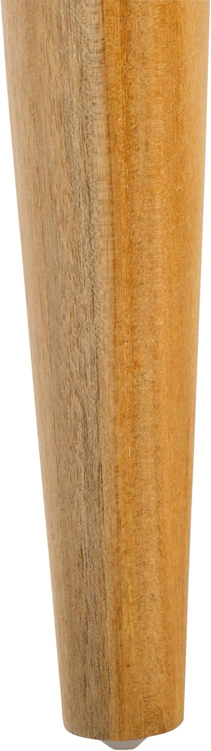 image:imageSAFAVIEH Home Collection Kaleo Natural Solid WoodWhite Woven Leather 24inch Seat Height Counter Stool Fully AssembledWhiteNatural Teak