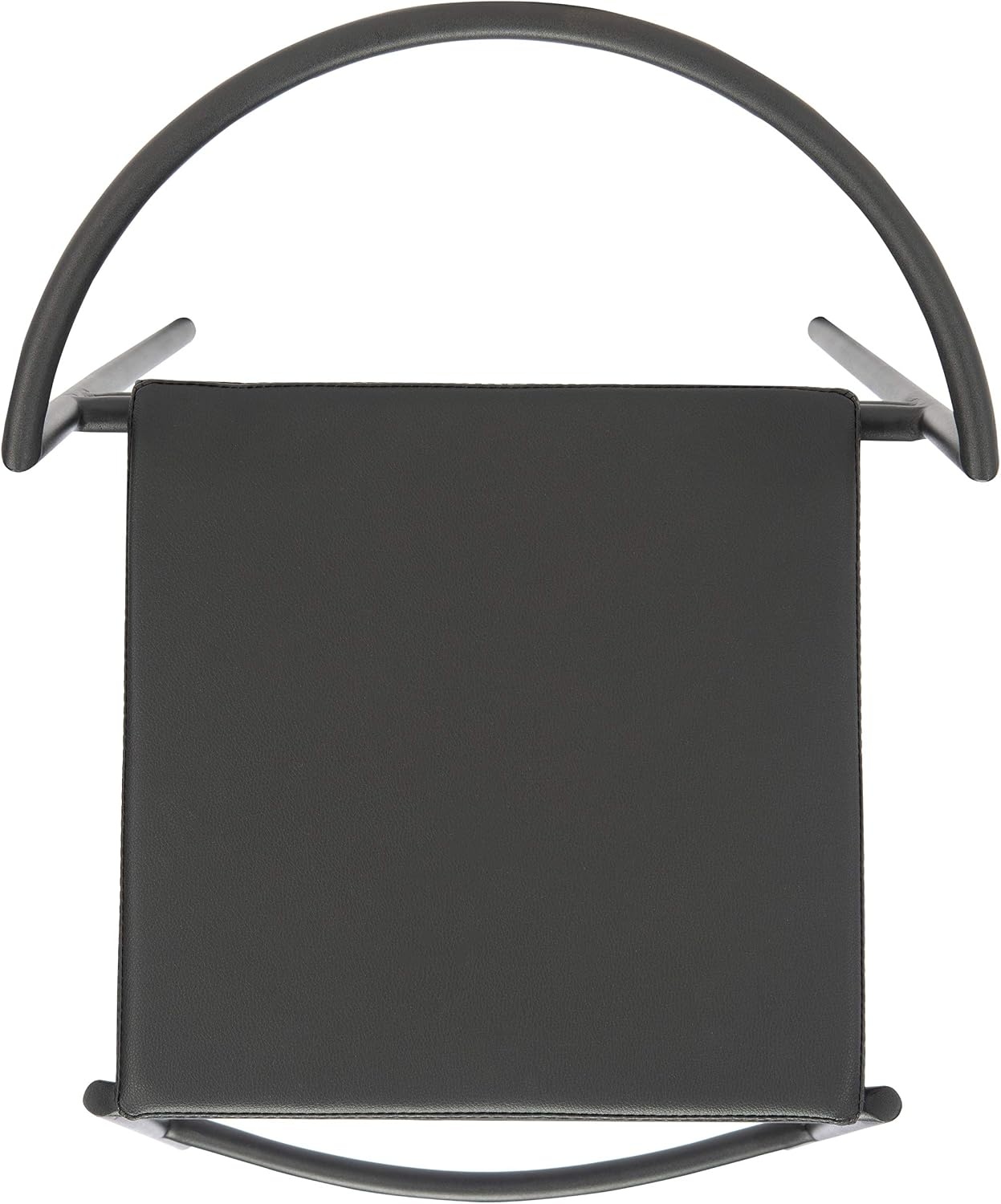 image:imageSAFAVIEH Home Collection Knightley White Faux LeatherBlack 26inch Counter Stool Set of 2Black