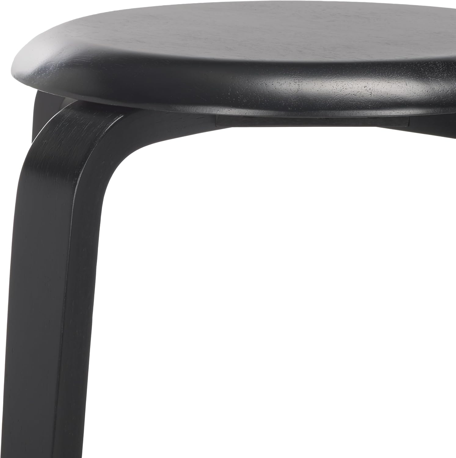 image:imageSAFAVIEH Home Collection Luella Black 26inch Seat Height Backless Counter Stool Set of 2BlackBlack