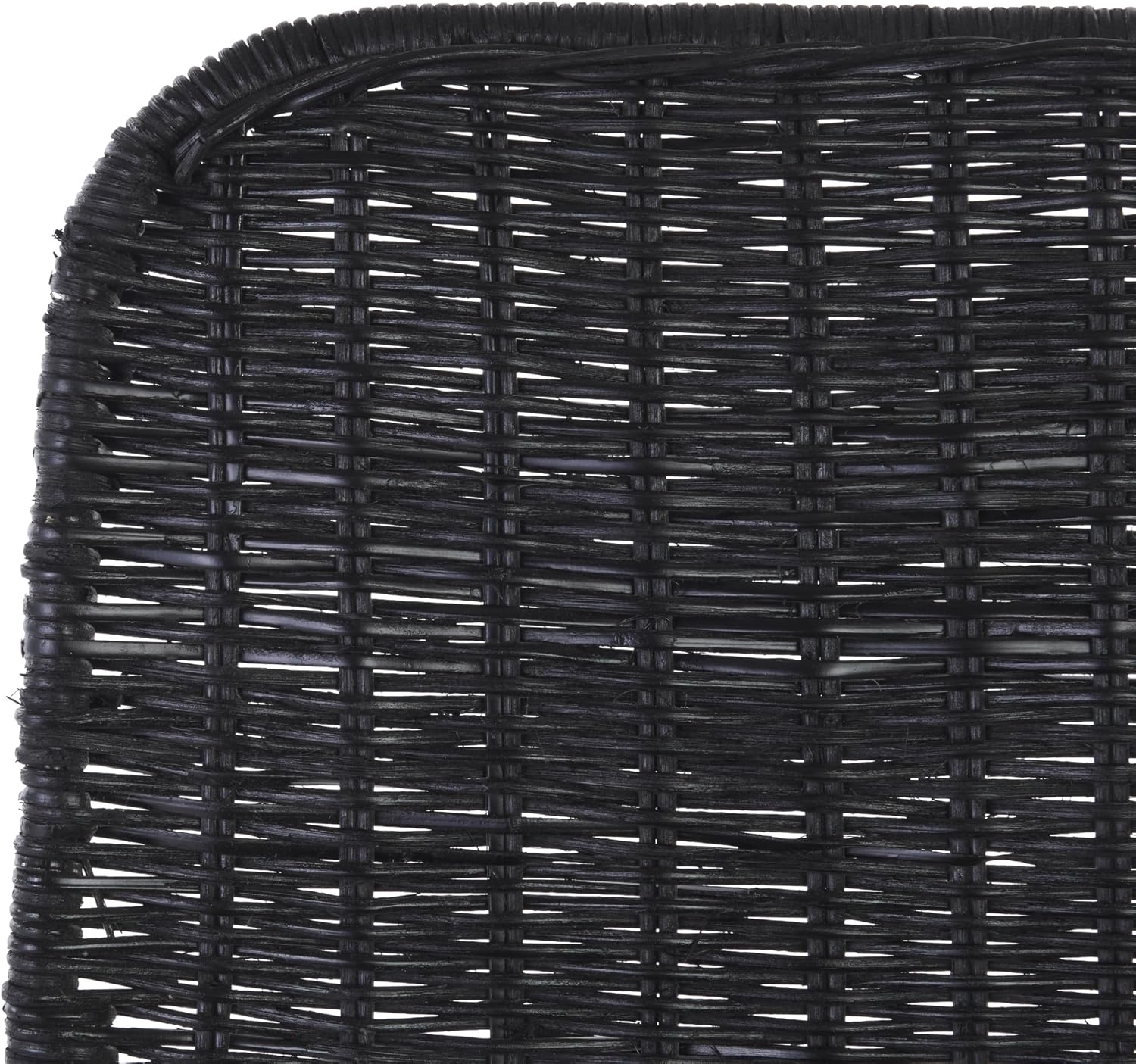 image:imageSAFAVIEH Home Collection Minerva Dark Brown RattanBlack Counter Stool Set of 2BlackBlack