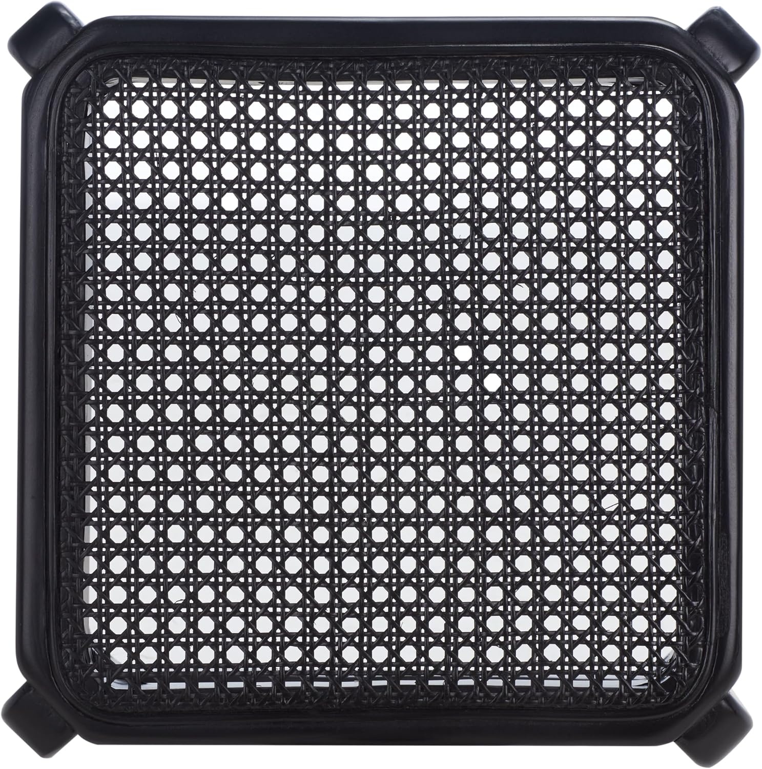 image:imageSAFAVIEH Home Collection Silus Black Backless Cane Solid Wood 25inch Counter Stool Fully AssembledBlack