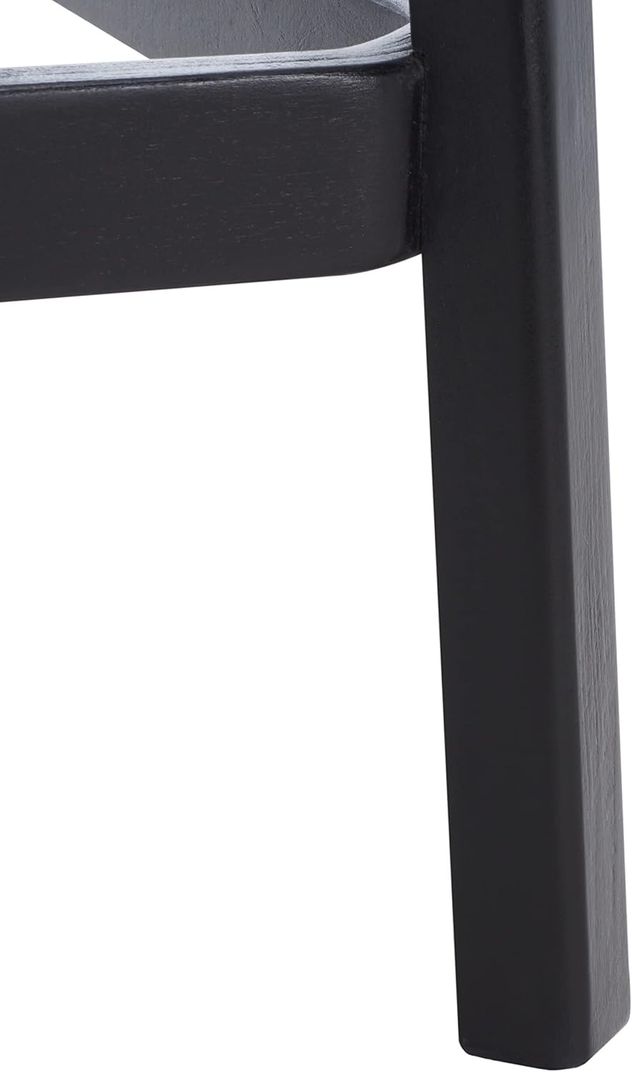 image:imageSAFAVIEH Home Collection Silus Black Backless Cane Solid Wood 25inch Counter Stool Fully AssembledBlackNatural